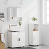 vidaXL Ensemble de mobilier de salle de bain 3 pcs Blanc brillant