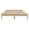 vidaXL Cadre de lit sans matelas 120x200 cm bois massif