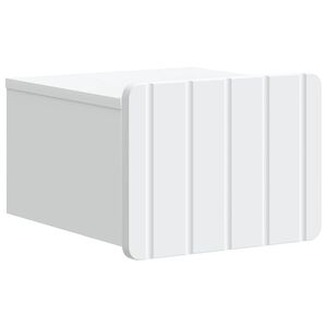 vidaXL Cabinet de chevet mural avec tiroir Blanc 33 x 34,5 x 24 cm