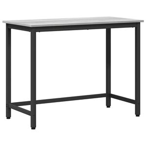 vidaXL table Gris Sonoma 80 x 50 x 76,5 cm Bois d'ing&eacute;nierie et acier