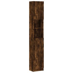 vidaXL Armoire de bain Ch&ecirc;ne fum&eacute; 32x25,5x190 cm Bois d'ing&eacute;nierie