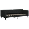 vidaXL Lit de jour avec matelas noir 80x200 cm tissu