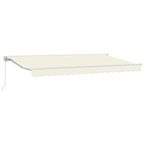 vidaXL Auvent manuel 3,5 x 2 m Cr&egrave;me 100 % polyester