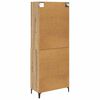 vidaXL Haut Armoire avec tiroir Ch&ecirc;ne artisanal 69,5 x 34 x 180 cm