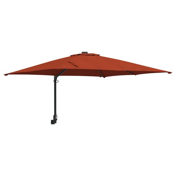 vidaXL Parasol de jardin Couleur terre cuite 248.5 x 247.5 x 160 cm