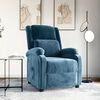 vidaXL Fauteuil inclinable bleu velours
