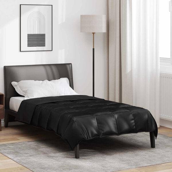 vidaXL Duvet complet toute l'ann&eacute;e Noir 220 x 155 cm
