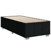 vidaXL Sommier &agrave; lattes de lit avec matelas Noir 100x200 cm Tissu