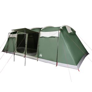 vidaXL Tente familiale tunnel 8 personnes vert imperm&eacute;able