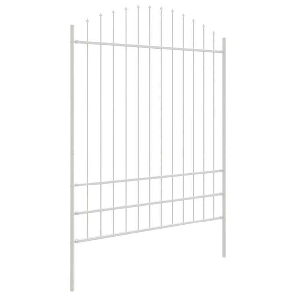 vidaXL Cl&ocirc;ture de jardin 5 pcs Blanc 170 x 225 cm