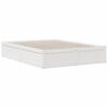 vidaXL Lit biblioth&egrave;que sans matelas blanc 150x200 cm bois pin massif