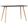 vidaXL Table de salle &agrave; manger Gris et ch&ecirc;ne 120x60x74 cm MDF
