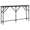 vidaXL Table console Ch&ecirc;ne noir 140 x 23 x 75 cm