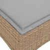 vidaXL Salon de jardin avec coussins forme de L 3 pcs beige polyrotin
