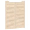 vidaXL Portes battantes 2 pc 100 x 40 cm Bois de pin massif Naturel