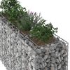 vidaXL Lit sur&eacute;lev&eacute; gabion Argent&eacute; 170 x 50 x 80 cm Acier galvanis&eacute;