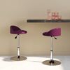 vidaXL Chaises &agrave; manger pivotantes lot de 2 violet similicuir