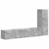 vidaXL Ensemble meuble TV 3 pc Gris b&eacute;ton Bois d'ing&eacute;nierie