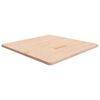 vidaXL Dessus de table carr&eacute; 80x80x2,5 cm Bois ch&ecirc;ne massif non trait&eacute;