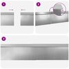 vidaXL Cl&ocirc;tures anti-limaces 8 pcs Argent Acier galvanis&eacute;