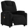 vidaXL Fauteuil de massage inclinable électrique Noir Tissu