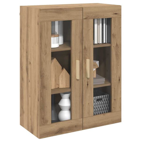 vidaXL Armoire murale suspendue chêne artisanal 69,5x34x90 cm