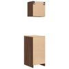 vidaXL Armoires de garage 2 pcs ch&ecirc;ne marron bois d'ing&eacute;nierie
