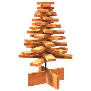 vidaXL Arbre de No&euml;l en bois pour d&eacute;coration 60 cm bois de pin massif