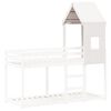 vidaXL Toit de lit pour enfants blanc 60x99x139,5cm bois de pin massif