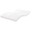 vidaXL Matelas en mousse blanc 120x210 cm 7 zones duret&eacute; 20 ILD