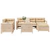 vidaXL Salon de jardin 7 pcs bois de pin massif