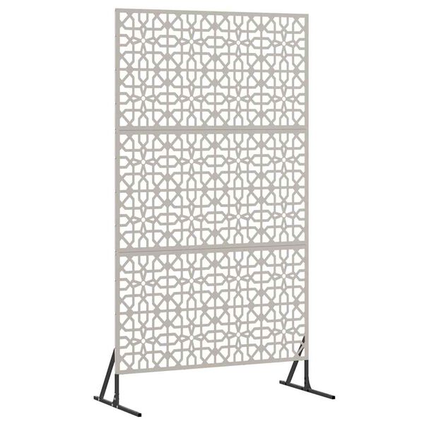 vidaXL &Eacute;cran de confidentialit&eacute; Gris 100 x 50 x 180 cm Acier patin&eacute;