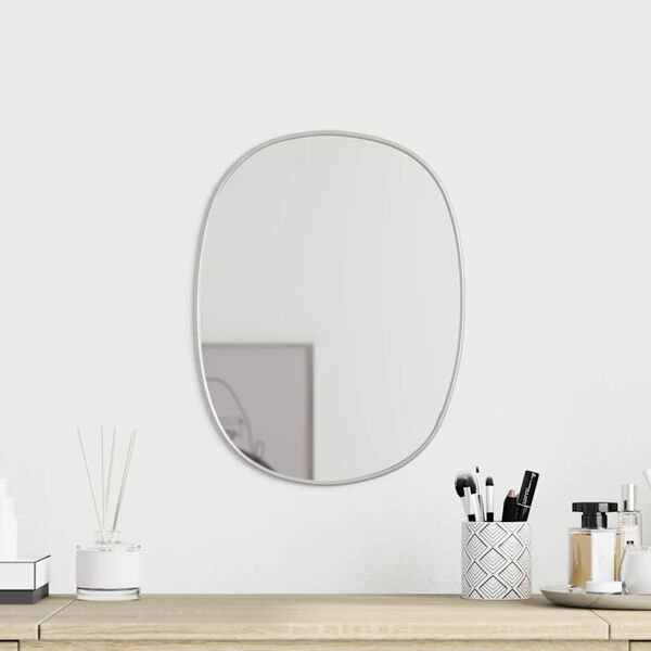 vidaXL Miroir mural Argent&eacute; 40x30 cm
