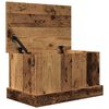 vidaXL Bo&icirc;tes de rangement vieux bois 30x50x28 cm bois d'ing&eacute;nierie