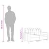 vidaXL Canapé à 2 places Marron 140 cm Tissu