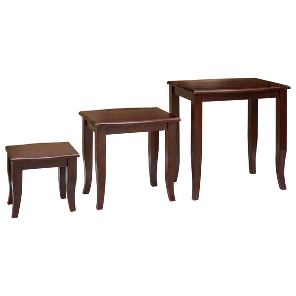 vidaXL Tables d'appoint embo&icirc;tables 3 pcs Marron