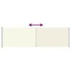 vidaXL Auvent lat&eacute;ral r&eacute;tractable de patio 180x600 cm Cr&egrave;me