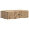 vidaXL Table d'appoint murale Ch&ecirc;ne artisanal 59 x 34,5 x 17 cm