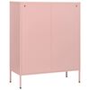 vidaXL Commode Rose 80x35x101,5 cm Acier