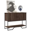 vidaXL Table console chêne marron 100x35x74,5 cm bois d'ingénierie