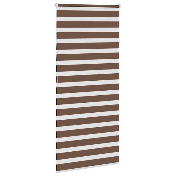 vidaXL Store z&egrave;bre marron 115x200cm largeur du tissu 110,9cm polyester