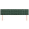 vidaXL Têtes de lit 2 pcs Vert foncé 80x5x78/88 cm Velours