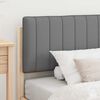 vidaXL Cadre de lit avec t&ecirc;te de lit rembourr&eacute;e Gris clair