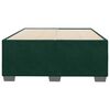 vidaXL Cadre de lit sans matelas vert fonc&eacute; 120x190 cm velours