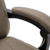vidaXL Chaise de bureau de massage Taupe Tissu