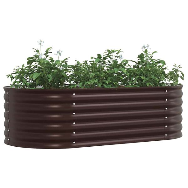 vidaXL Jardinière surélevée Marron 160 x 80 x 44 cm Acier