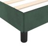 vidaXL Cadre de lit sans matelas vert fonc&eacute; 140x200 cm velours