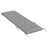 vidaXL Coussin de chaise longue gris 160x50x10 cm similicuir daim