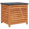 vidaXL Bo&icirc;te de rangement de jardin 60x50x55 cm bois d'eucalyptus