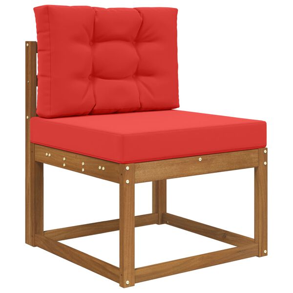 vidaXL Coussin de canap&eacute; d'ext&eacute;rieur 2 pcs Rouge Polyester